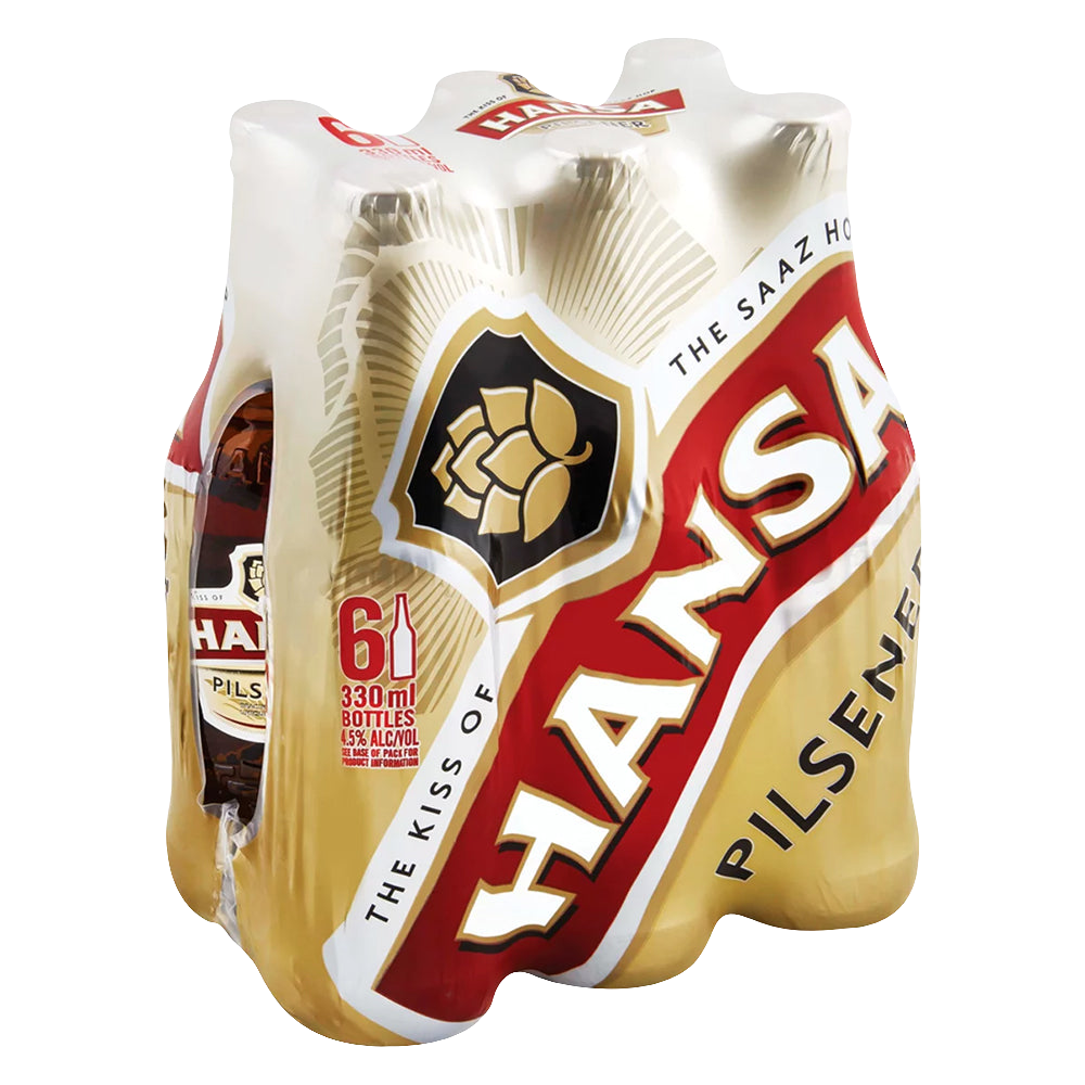 Garrafa de Cerveja Hansa Pilsner 330ml Pacote com 6