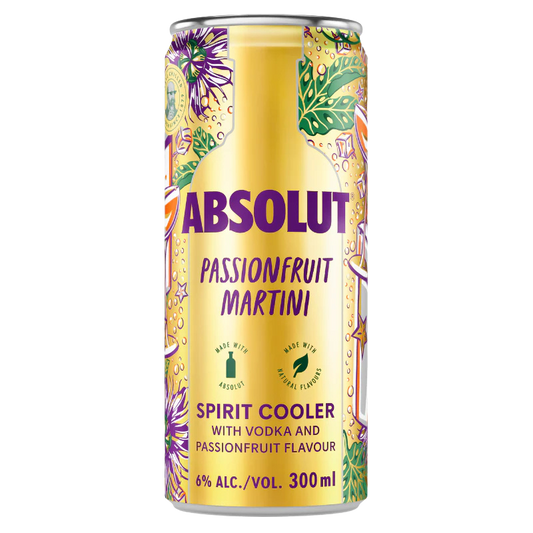 Absolut Passionfruit Martini Spirit Cooler 300ml 4 Pack